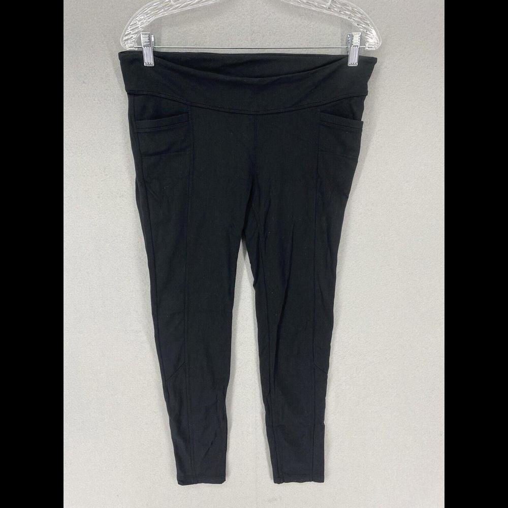 Athleta Womens Leggings Size Medium Black Pockets Casual